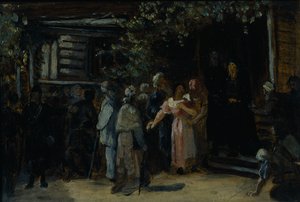 Een Kluizenaar Bezoeken, 1870s door Vasili Grigorevich Perov
