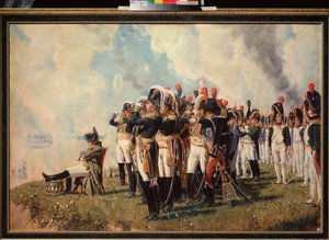 Napoleon op de hoogten van Borodino door Vasili Petrovich Vereshchagin