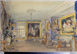De woonkamer in het landhuis Verki