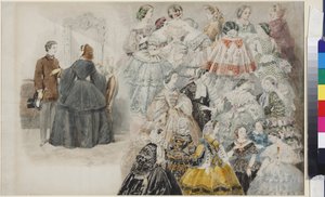 Damesmode - Damesmode, door Sadovnikov, Vasily Semyonovich (1800-1879)