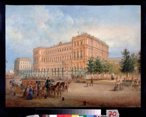 Uitzicht op het Nicolaaspaleis in Sint-Petersburg