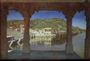 Rajasthan. Bij het meer in Udaipur, 1874