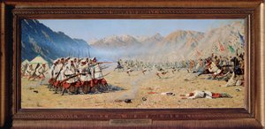 Een plotselinge aanval door Vasili Vasilievich Vereshchagin