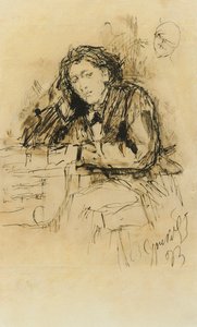 Portret van de componist Anton Rubinstein 1829-1894, 1893