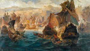 De verovering van Constantinopel door de Kruisvaarders door Vasilios Chatzis