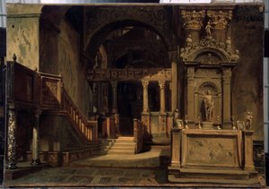 Interieur van de Basiliek van San Marco in Venetië