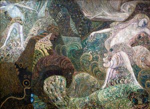 Zee bodem, eind 19e of begin 20e eeuw door Vasily Ivanovich Denisov
