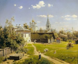 Binnenplaats van Moskou door Vasily Polenov