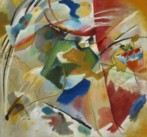 Schilderij met groene kern, 1913