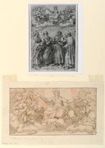 Tekening, De Hemelvaart van de Maagd, vroeg 17e eeuw