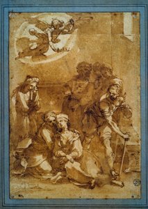 De dood van Sint-Cecilia door Ventura di Arcangelo Salimbeni