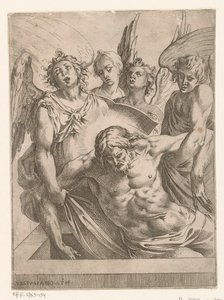 Engelen met het lichaam van Christus door Vespasiano Strada