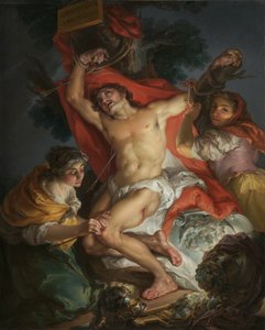 Sint Sebastiaan verzorgd door Sint Irene