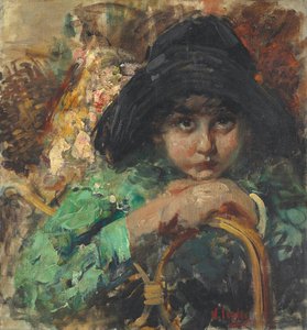 Peinzend Kind door Vicenzo Irolli