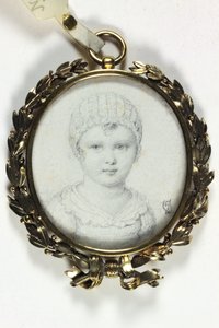Tekening van een jong kind traditioneel geïdentificeerd als Napoleon II