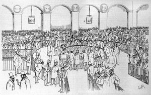 De Parijse Beurs (Basket) in 1894 door Victor  Geruzez