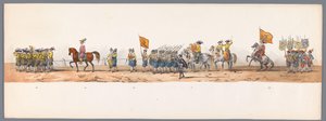 Historische optocht bij het tweede eeuwfeest van de Utrechtse Hogeschool, 1836 (plaat 7)