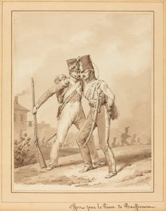 Twee Grenadiers door Victor Adam