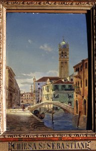 Gezicht op Venetië: de San Sebastiano kerk