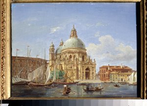 Gezicht op Venetië: de kerk Santa Maria della Salute