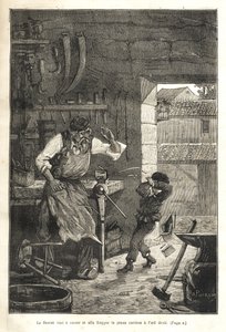 Biographie populaire illustrée de Gambetta - De folie brak en raakte de jonge toeschouwer in het oog door Victor Armand Poirson