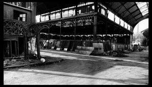 Sloop van de centrale markt in Parijs, in augustus 1971