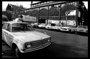 Les halles van Parijs net voor de sloop in augustus 1971