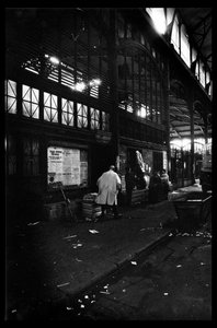 Les halles van Parijs net voor de sloop in augustus 1971