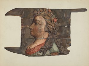 Houtsnijwerk, ca. 1938 door Victor F. Muollo