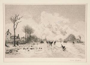 De schaatsers door Victor Louis Focillon