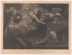 Allegorie op Napoleon I Bonaparte
