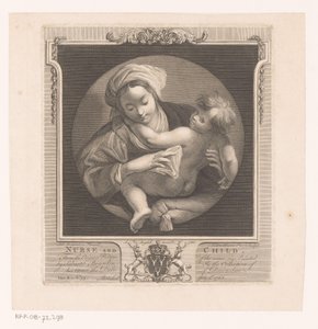 Vrouw met kind door Victor Marie Picot