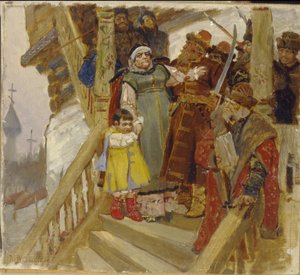 De arrestatie van Martha Boretskaya in Novgorod in 1478