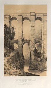 Brug van Civita-Castellana (Staten van de Kerk) door Victor Petit