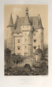 Château de Fay (Maine) door Victor Petit