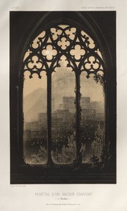 Raam van een oud klooster (in Barcelona) door Victor Petit