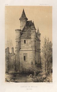 Pittoreske Architectuur of Monumenten van de 15e en 16e Eeuw: Kastelen van Frankrijk uit de 15e en 16e Eeuw: Pl.11, Kasteel van Maulny (Haute-Marne)