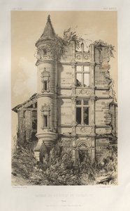 Pittoreske Architectuur of Monumenten van de 15e en 16e Eeuw: Kastelen van Frankrijk uit de 15e en 16e Eeuw: Pl. 24, Ruïnes van het Kasteel van Champlost (Yonne)