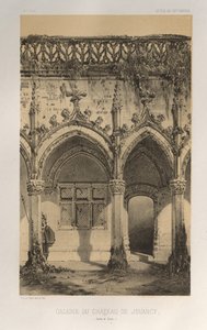 Galerij van Château de Jouancy (Saone et Loire) door Victor Petit
