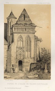 Portaal van de kerk van Villiers Sur-Tholon (Yonne)