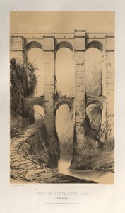 Pont De Civita-Castellana, 1860 door Victor Petit