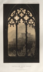 ...Pl. 54, Venster van een oud klooster in Barcelona, 1860