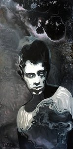 De sombere man in zwart-wit door Victor Tkachenko