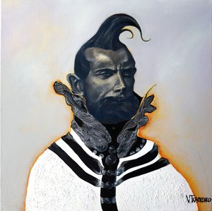 Portret van een vorstelijke dandy door Victor Tkachenko