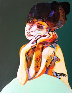 Levendig abstract portret