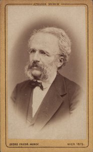 Portret van de componist August Wilhelm Ambros 1816-1876, 1773 door Vienna . Photo studio Georg Friedrich