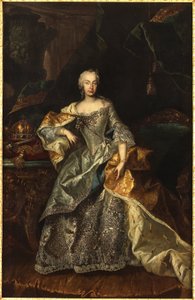 Maria Theresia als koningin van Hongarije door Viennese painter