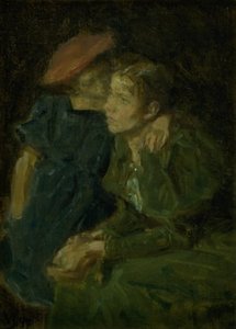 Nanna en haar moeder door Viggo Johansen
