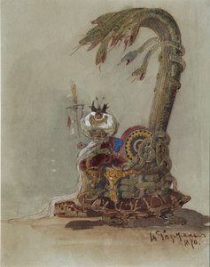 Decorontwerp voor de opera Ruslan en Lyudmila door M. Glinka door Viktor Alexandrovich Hartmann