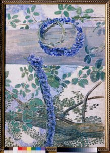 De guirlandes van korenbloemen